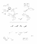 Controls Governor Spring Diagram and Parts List for 295447-0142-E1  Briggs and Stratton Engine